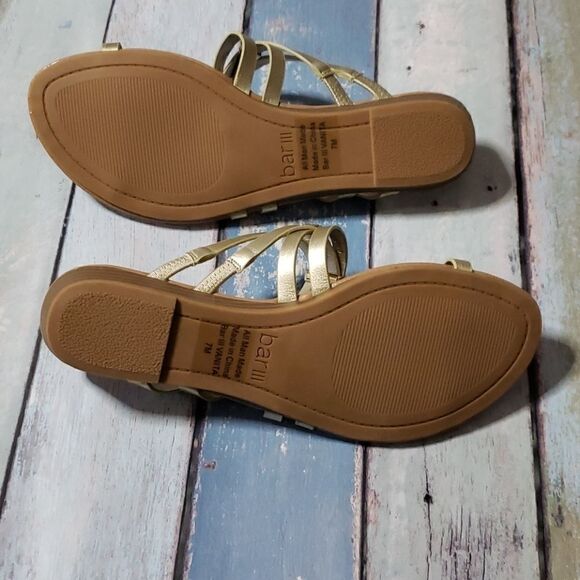 NIB Bar III Vanitap Platino gold womens Sandals 7 - Picture 5 of 6